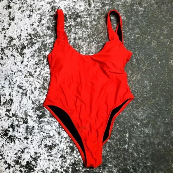Swimsuits For All Red One-Piece Swimsuit - Picture 1 of 7
